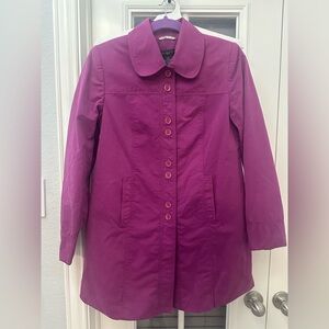 Madison Studio Fuchsia Trench Coat, Petite Small